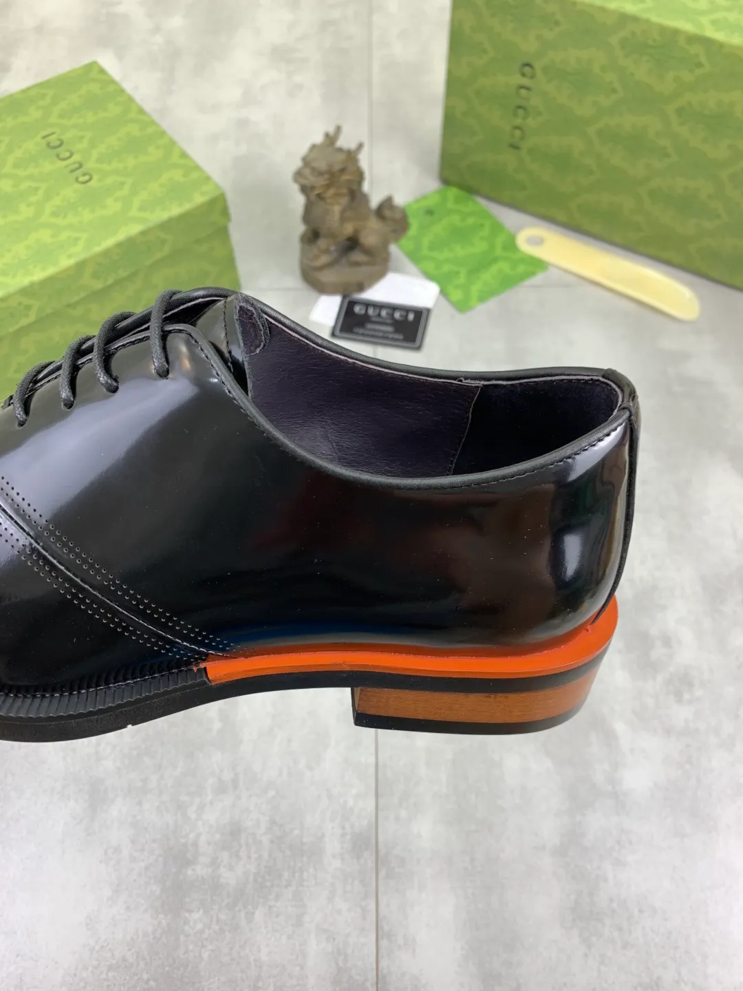 Men's Men's Shoes 💰P580 [New Style] 💰💎💎💎 [Gucci] GUCCI high-end men's formal business leather shoes, original order 1:1! Original imported high-end calfskin, original metal buckle, imported first-layer pigskin lining for feet, original high-end outsole, men's shoe size: 38-44